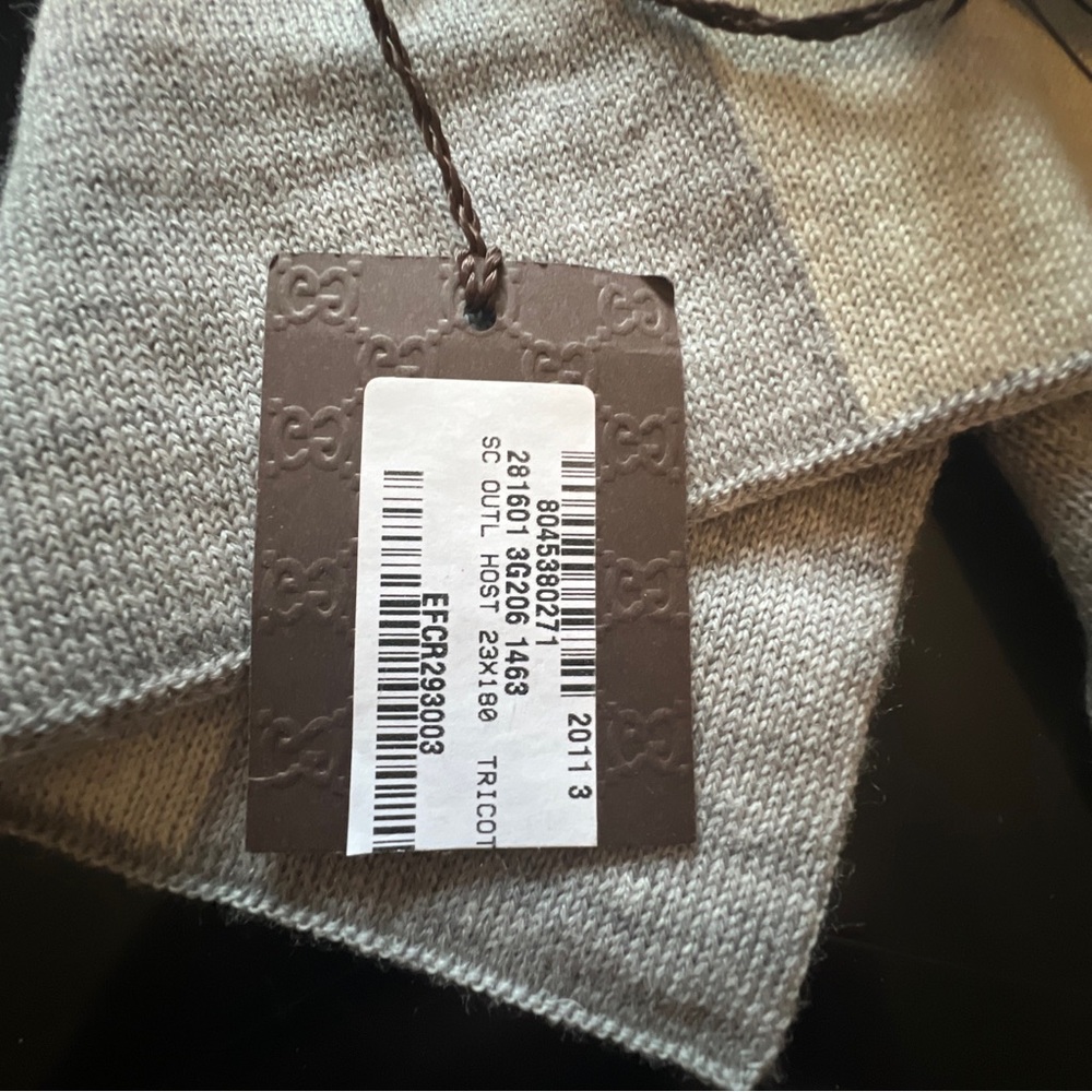 Brand New Gucci Scarf with Tags, Never Worn - Retails for $300+ - Picture 4 of 5